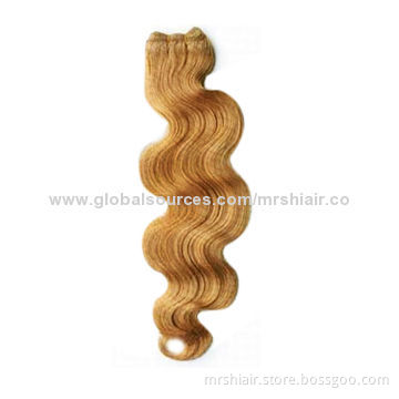 Brazilian weave/water wave machine weft Remy hair extensions
